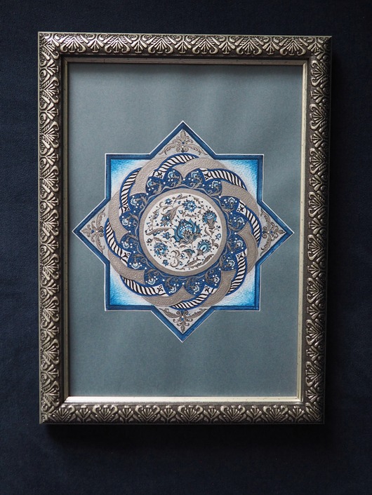 grafiki i ilustracje Elegancki obraz SREBRNA MANDALA