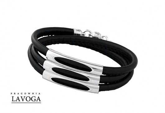 Bracelet in black. Lavoga
