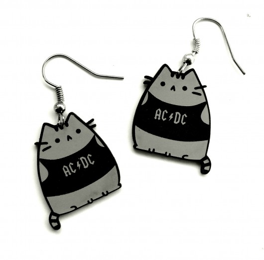 Kolczyki ACDC pusheen the cat Kraina czaru