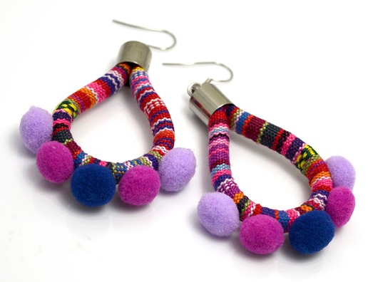 Kolczyki BOHO  MASAYAS POMPONS Beezoo