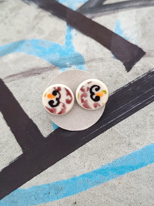 kolczyki ceramiczne Kolczyki ceramiczne Bolesławiec