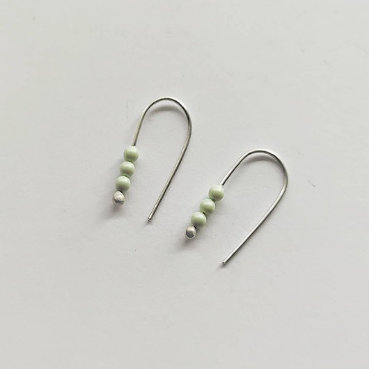 kolczyki z kamieniami Kolczyki OKRĄG