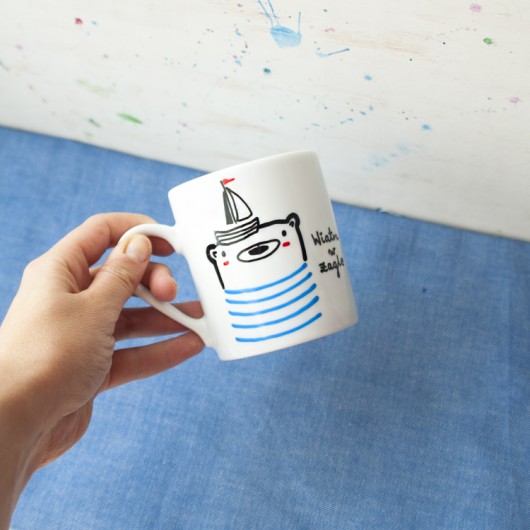 Wiatru w żagle! - kubek porcelanowy miamilu
