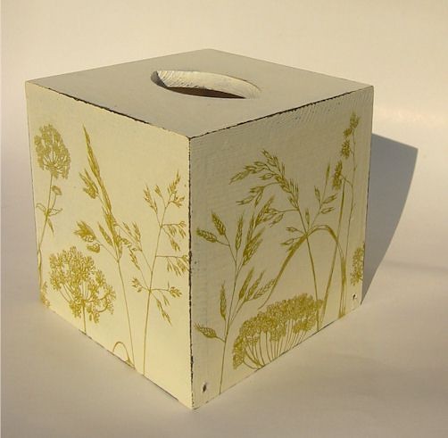 Pudełko na chusteczki - wysokie trawy AntiqueDeco