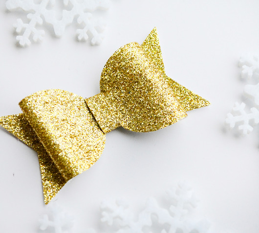 SPINKA do włosów złota kokardka na SWIĘTA FairyBows