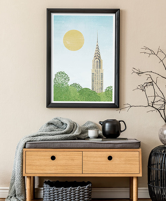 plakaty Plakat Nowy Jork - Chrysler Building - plakat fine art