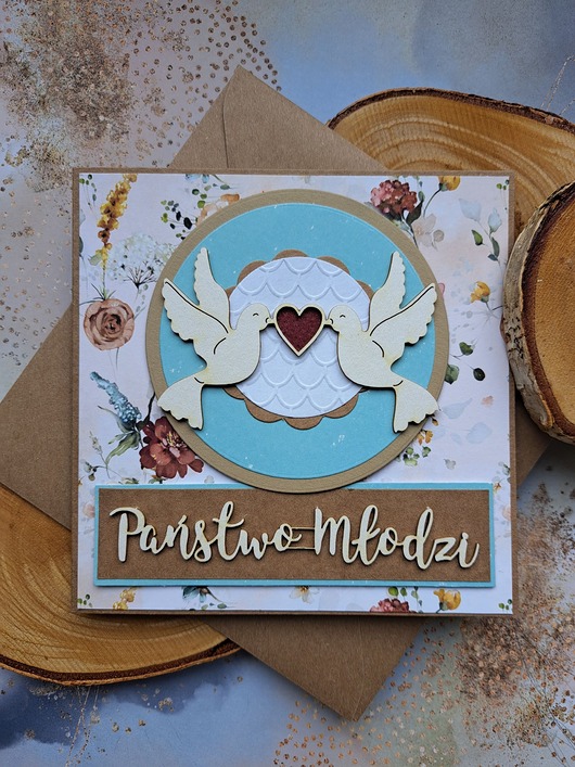 zaproszenia i kartki na ślub Kartka ślubna/ kartka na ślub