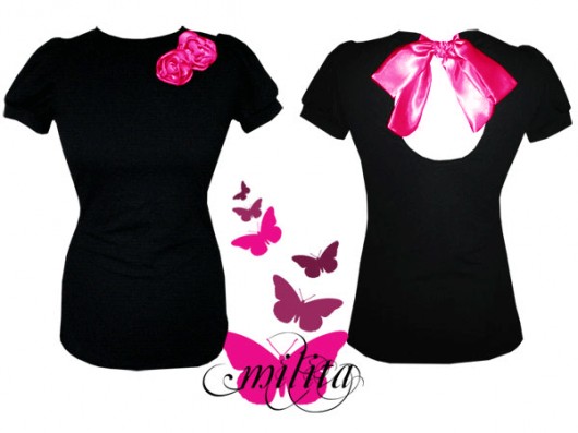 Bow Wow Black & Fuchsia : 36-38 : na zamówienie milita nikonorov