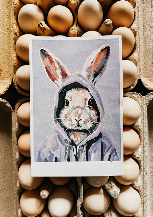 kartki wielkanocne Kartka wiosenna "Kic kic"