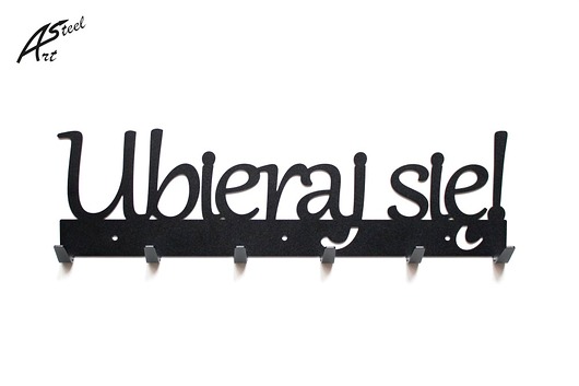 Wieszak na ubrania Ubieraj się Design Prezent ArtSteel
