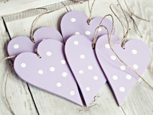 Nie tylko na Walentynki - polka dots wrzosowe Happy Home