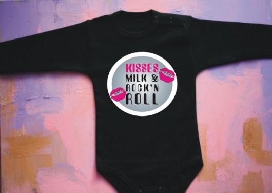 Body niemowlęce: Kisses Milk and Rock&#039;n Roll BabyGiftShop