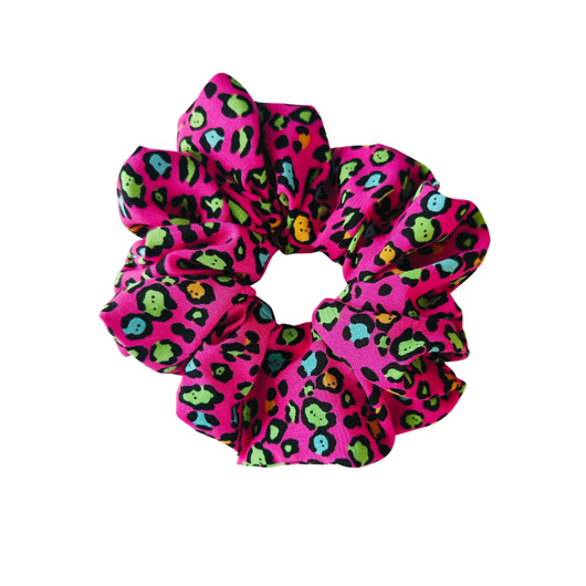 gumki do włosów Scrunchie do włosów, gumka do włosów z wiskozy Panterka candy MAXI PLUS