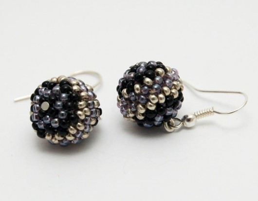 Kolczyki Beaded Balls koralikowe kuleczki  MadeByInati