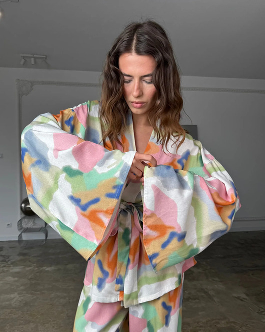 kardigany damskie Kimono Pekin happy colors