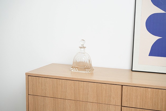 czajniki i dzbanki Karafka szklana, włoski design, lata 70, produkcja: Włochy