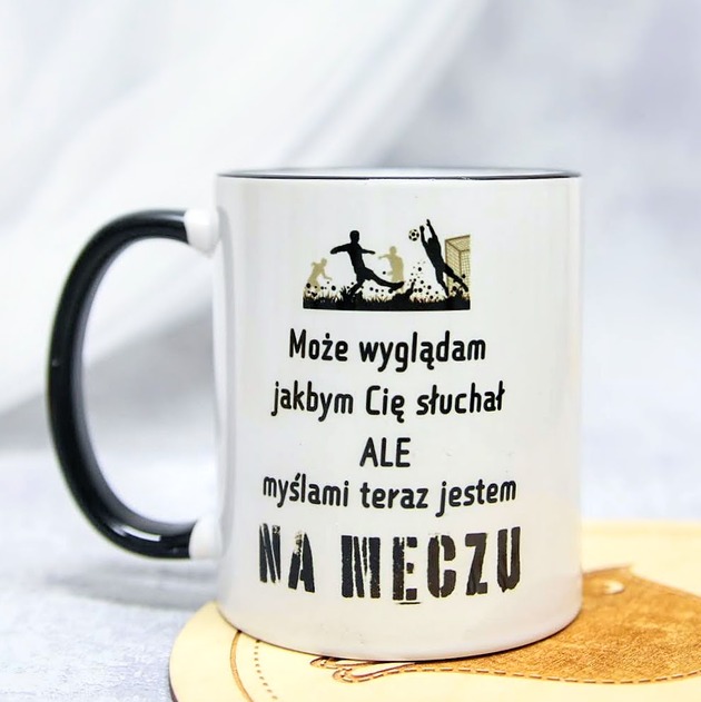 kubki Kubek Myślami na Meczu Piłki Nożnej