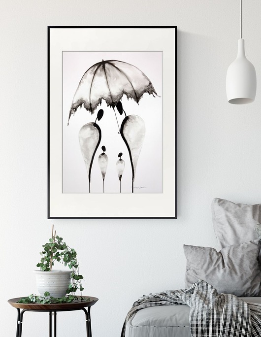 grafika 50 x 70 cm wykonana ręcznie Krystyna Siwek Art
