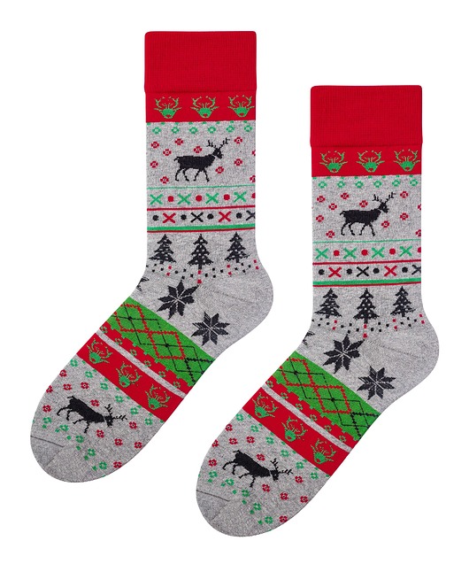 Skarpetki świąteczne męskie  Skandynawskie Popsox