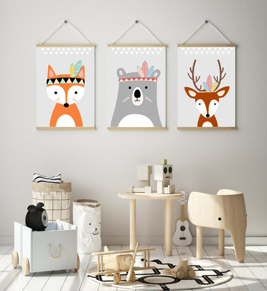 obrazy i plakaty do pokoju dziecięcego PLAKATY DO POKOJU DZIECKA indiańskie