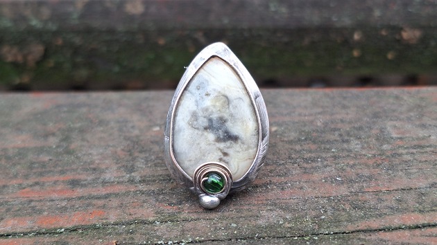 pierścionki - różne Szalony agat - pierścionek regulowany