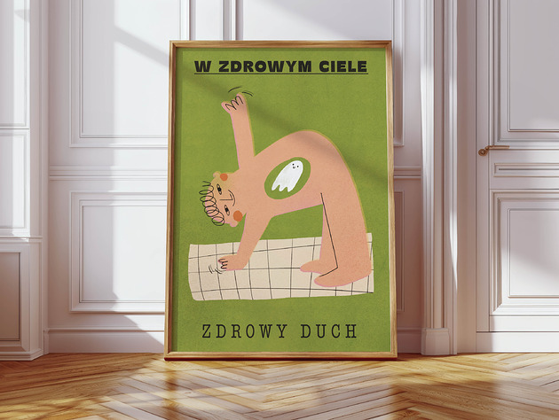 plakaty Plakat W zdrowym ciele zdrowy duch