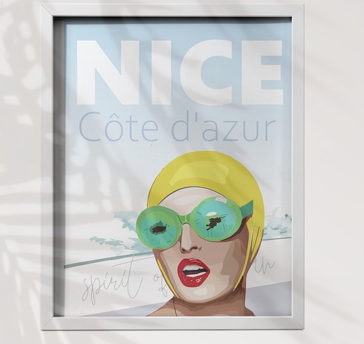 plakaty Plakat Wakacje w Nicei