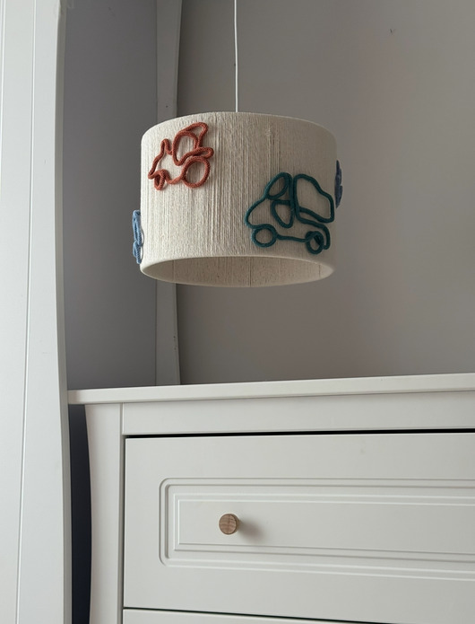 lampy do pokoju dziecka Lampa do pokoju chłopca - maszyny