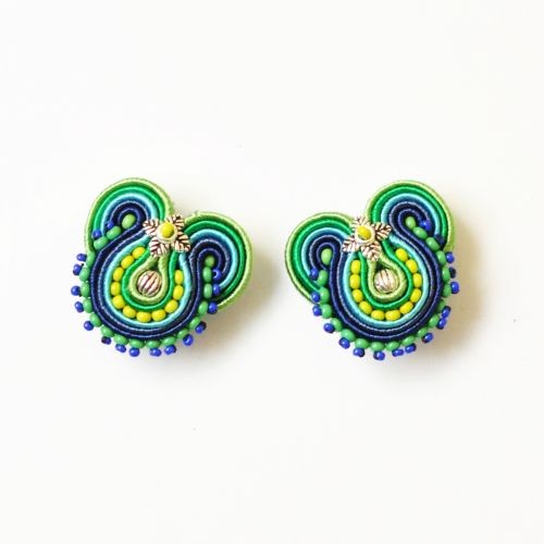kolczyki soutache Sutaszowe kolczyki ACIANO