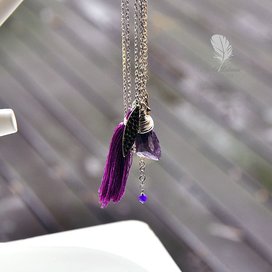 Velvet tassel Marta Latawiec