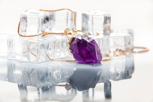 Brazi Colare Surowy Ametyst Brazi Druse Jewelry