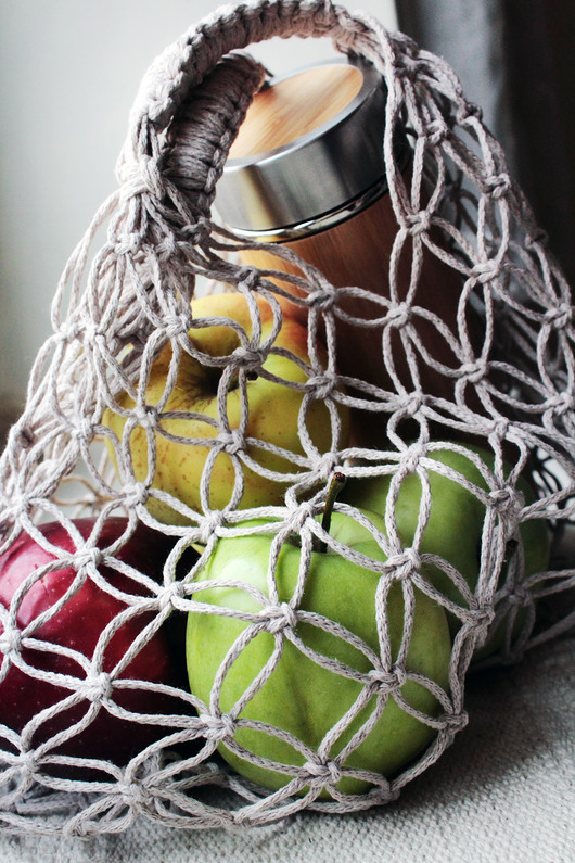Torba siatka,Net bag,zero waste the.bluetit