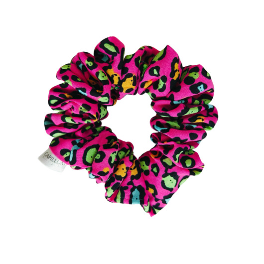 gumki do włosów Scrunchie do włosów, gumka do włosów z wiskozy Panterka candy MAXI