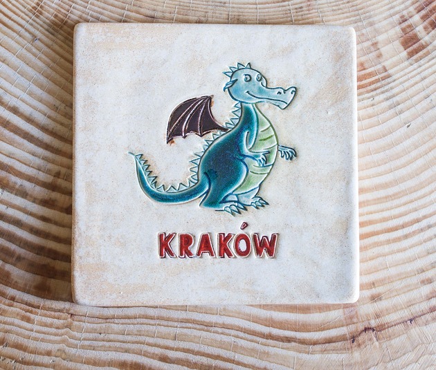 dodatki - różne Podstawka/pamiątka KRAKÓW SMOK