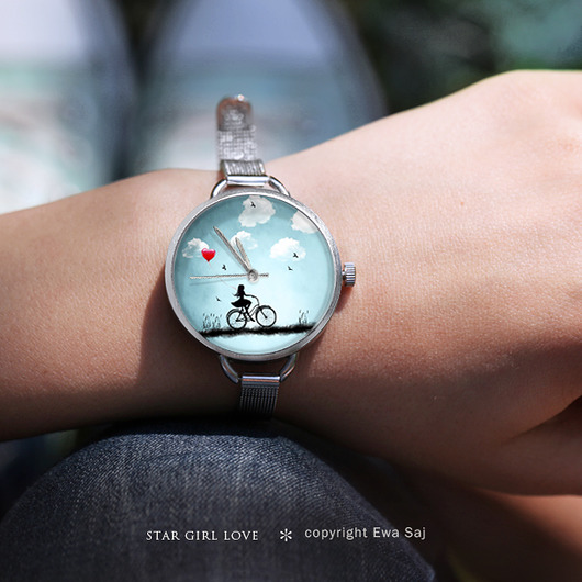 Star Girl Love Rower - zegarek + ball  Ewa Saj Fotografie