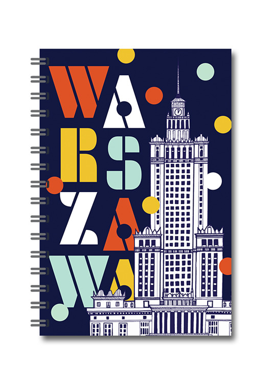Zeszyt A5 spirala PAŁAC KROPKI LOVE POLAND DESIGN