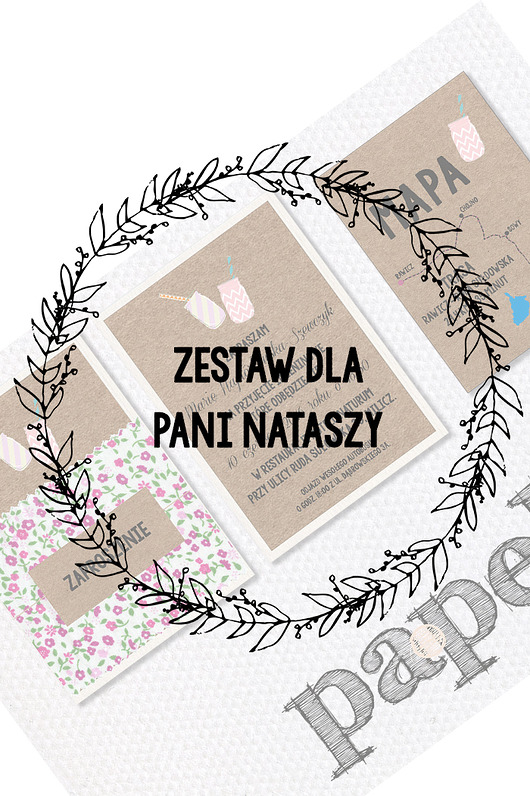 Dla Pani NATASZY! Zestaw FABRICS RUSTIC Papel