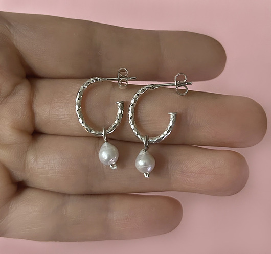 kolczyki pozłacane Kolczyki Plates Silver - srebro 925