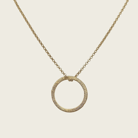 Złoty wisior koło- Simple KOS jewellery