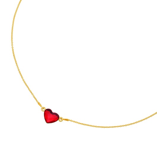 Złoty naszyjnik Z KRYSZTAŁEM SWAROVSKI Coccola JEWELLERY