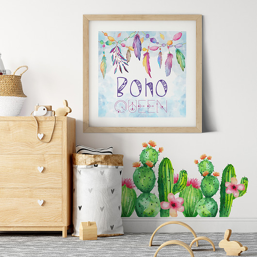 Naklejki ścienne BOHO-kaktusy Make My Wall 