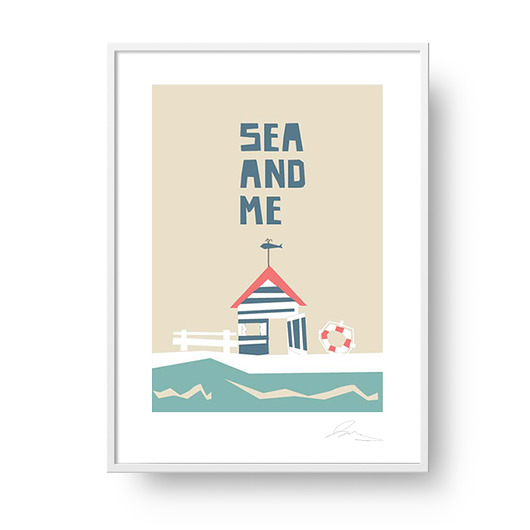 Plakat SEA AND ME Domek plażowy Wiewiórka i Spółka