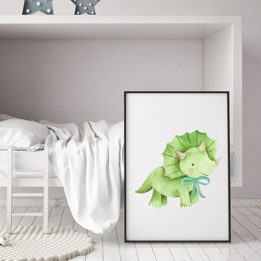Plakat Dinozaur Akwarelowy 4 TamTamTu