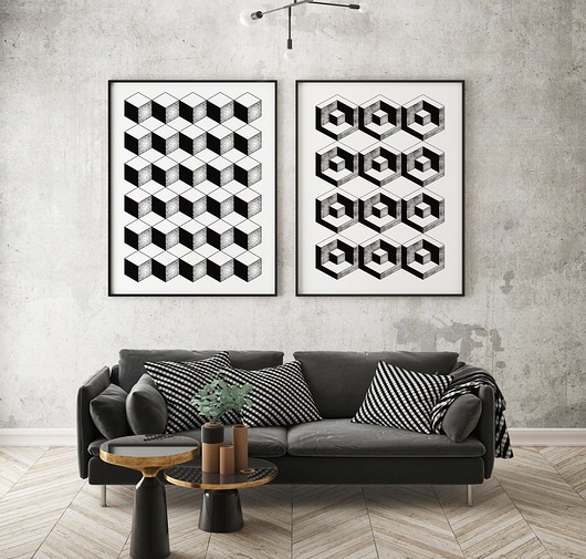 plakaty Zestaw plakatów - Geometria