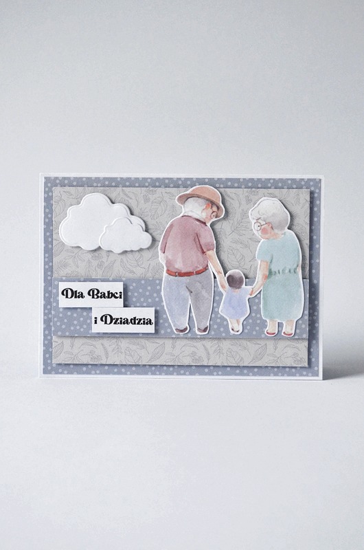 kartki scrapbooking Kartka dla babci i dziadzia
