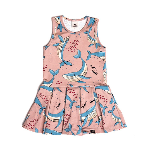 sukienki dla dziewczynki Sukienka na ramiączka Piaskowy Wieloryb