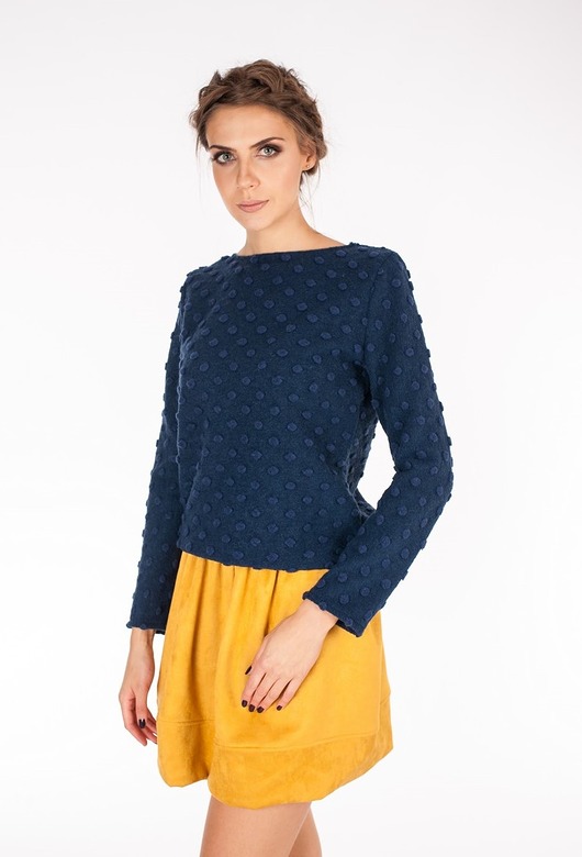 Sweter Bubble 3D Blue For Heart