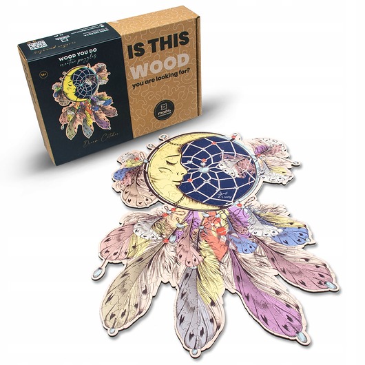 puzzle dla dzieci Puzzle drewniane ŁAPACZ SNÓW Dreamcatcher A3