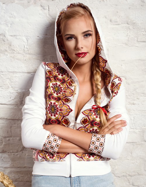 Bluza FOLK HOODIE project MESS