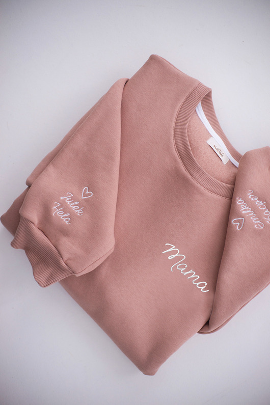 bluza z kapturem damska Bluza Unisex Mocha Mousse Personalizowana na Dzień Mamy